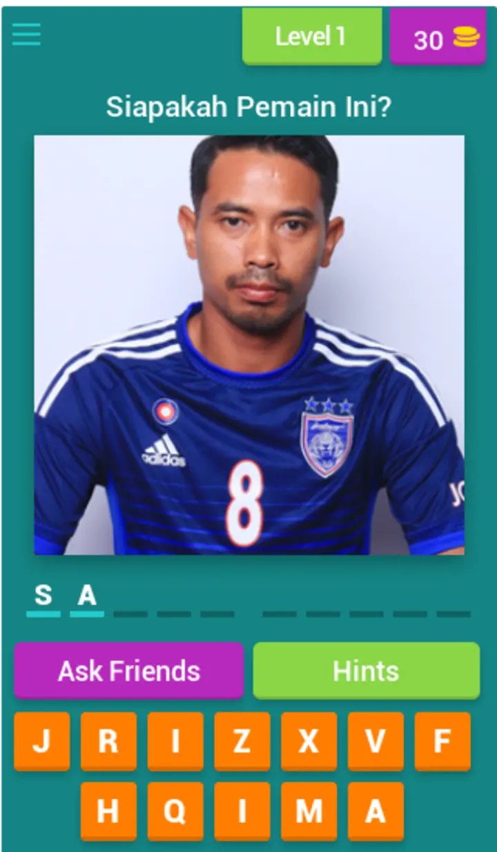 Teka Pemain Bola Sepak Malaysia screenshot