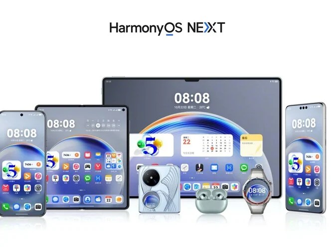 HarmonyOS NEXT runs across Huawei's phones, tablets, watches and more
